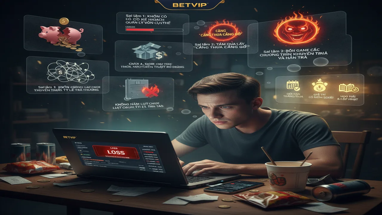 Sai lầm hay mắc phải Betvip